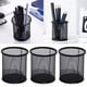 thumbnail image 1 of Portalápices Giyblacko, 3 piezas, redondo, de metal negro, para guardar bolígrafos, manualidades, estudiantes, escritorio, papelería, portalápices negro, 1 of 7