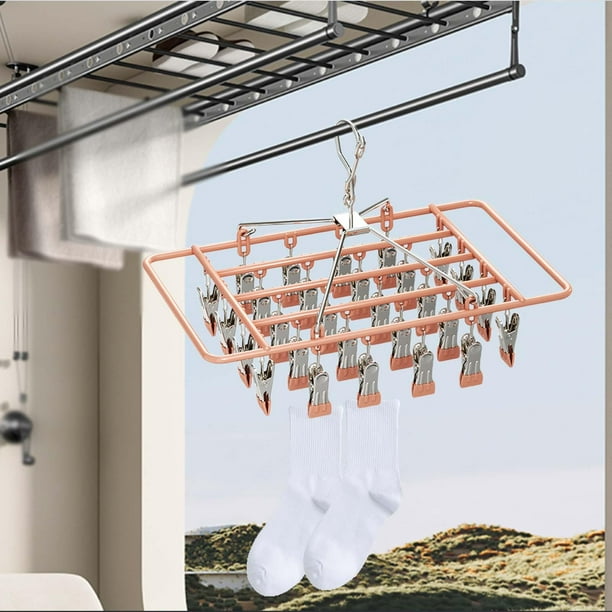 Tendedero de ropa interior Clip colgante organizacion colgador de ropa multifuncion estante para calcetines para pantalones cortos ropa interior Como se muestra Walmart en linea