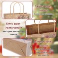 thumbnail image 5 of 24pcs Christmas Holiday Kraft Paper Candy Bags with Handles Gift Bag Party, 6 Styles Kraft Paper Gift Bags with Handles, 5 of 9