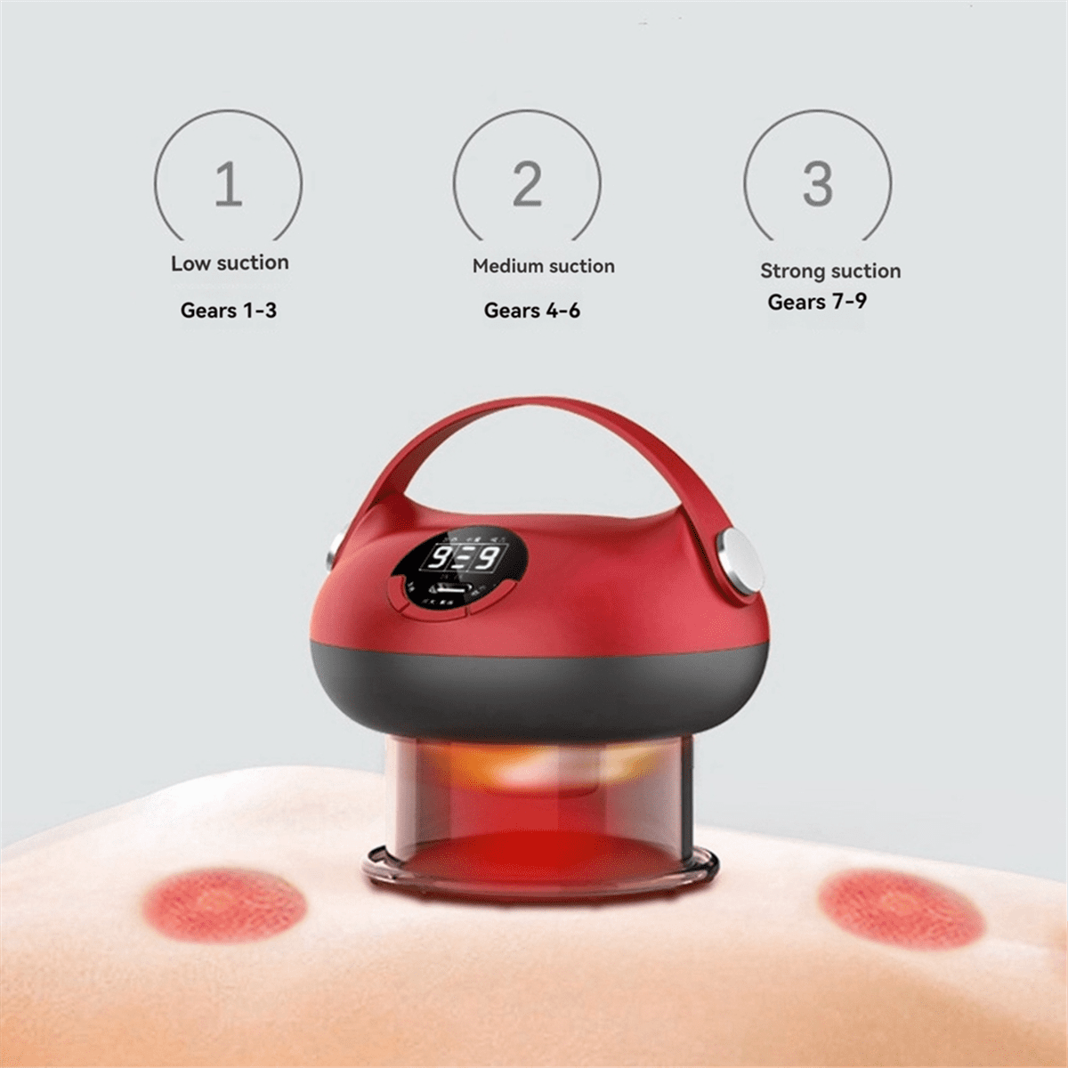 Intelligent Vacuum Cupping Massage Device Electric Heating Scraping Suction Cups Physical Fatigue Reli