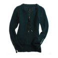 thumbnail image 1 of W118 Womens Full Zip Front Cable Knit Sweater, Green, Small, 1 of 1