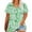 B37 Green short sleeve shirts for women clearance under $5, variant on Women Tops under $5! Cagogo Womens Plus Size Shirts Floral Printed Short Sleeve Boho Tunics V Neck Loose Fit Summer Trendy Oversized Blouses Clothing