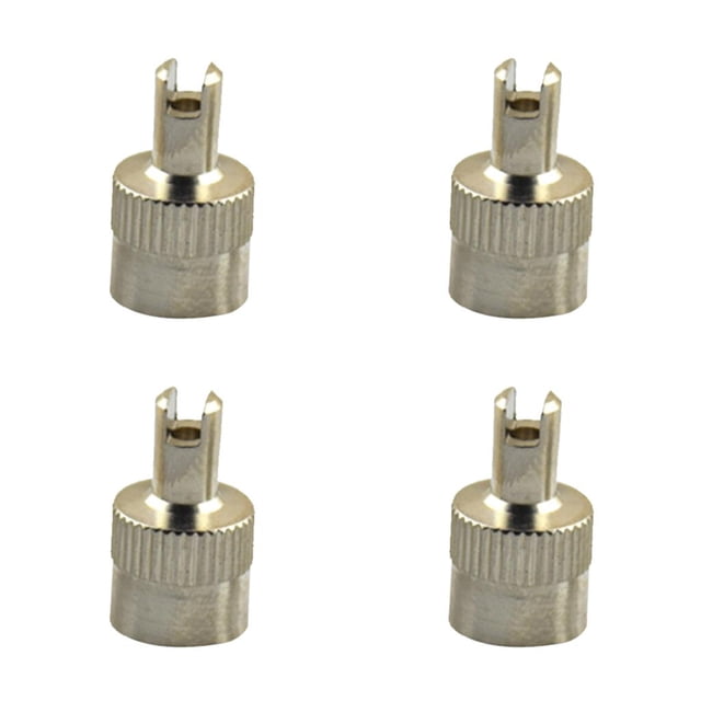 koolsoo 4 Pieces Replacement Car Motorcyle Wheel Tire Copper Stem Air Valve Caps with