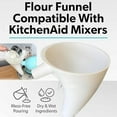 thumbnail image 6 of Flour Funnel for Kitchen Aid Mixer Attachment, Mess-Free Flour Funnel for 4.5-5 Qt Tilt-Head KitchenAid Stand Mixer, Easy-Pour Attachment for Baking Essentials, 6 of 9
