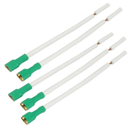 5pcs 13cm Long White Green Female Terminal Plug Cable for Car Audio (Best 13cm Car Speakers)