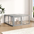 thumbnail image 1 of Yeshouse Gallinero plegable para conejos y gallinas, corral portátil con puertas superiores y laterales, ideal para interior y exterior, no requiere montaje, 1 of 8