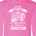 thumbnail image 4 of Inktastic Tractor Woman Long Sleeve T-Shirt, 4 of 5