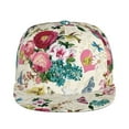 thumbnail image 2 of Haiem Bird Butterfly Rose Classic Snapback Cap Flat Bill Hat Baseball Cap Adjustable Size Cotton Dad Hat, 2 of 9