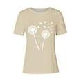 thumbnail image 4 of Kaemgyyd T-Shirt Grande Taille pour Femmes, Mignon, à Imprimé Graphique, Col Rond, Doux, Léger, Manches Courtes, 4 of 4