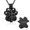 Black, variant on Personalize Stainless Steel Double Paw Print Urn Pendant Pet Memory Necklace for Cremation Ashes Keepsake Dog Cat Memorial Jewelry