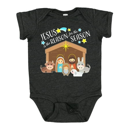 

Inktastic Jesus is the Reason for the Season Christmas Nativity Gift Baby Boy or Baby Girl Bodysuit