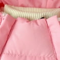 thumbnail image 5 of Krdevn Girls Winter Snowsuit Insulated Padded Jumpsuit with Attached Mittens and Booties Double Zipper for Baby Toddler Warm Outfit,Fall Clothes,Size:12-18 Months, 5 of 9