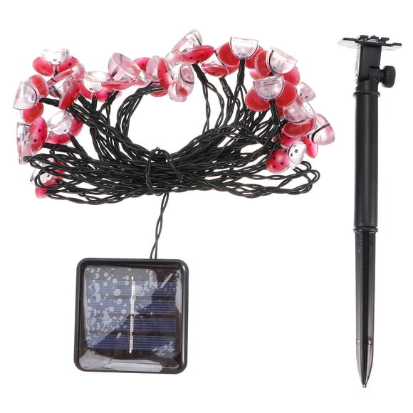 Shisuyan 1 Set Solar Garden Lights Orange Plastic Yard Lights for Outdoor Decoration