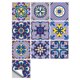thumbnail image 2 of Azulejo de pared Vinilo Flor Etiqueta de la pared Mural Calcomanía para azulejos Etiqueta autoadhesiva impermeable para azulejos, MZ-2-136, Mediana Inevent HA002473-109, 2 of 6