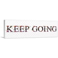 thumbnail image 1 of ARTCANVAS KEEP GOING Girls Room Decor Canvas Art Print - Size: 60" x 20" (1.50" Deep), 1 of 9