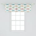 thumbnail image 2 of Ambesonne Airplane Window Valance, Colorful Biplanes, 54" X 18", Multicolor, 2 of 3