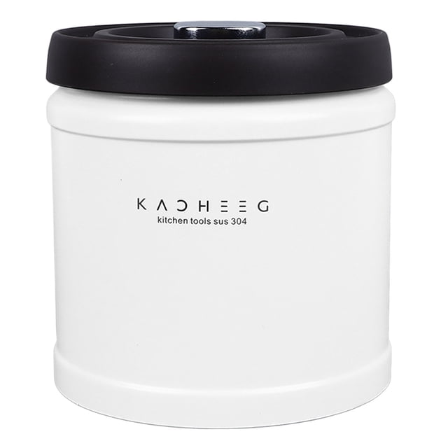 Recipiente hermético de acero inoxidable para té y café, para granos de café molidos, harina, cereales y azúcar, capacidad de 1600 ml.