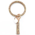 thumbnail image 2 of Bijoux en Liquidation, Bracelet en Cuir Tendance, Porte-Clés Rond avec Pompon, Multicolore, 2 of 2