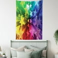 thumbnail image 4 of Colorful Tapestry, Modern Cheerful Design with Burst of Stars in Rainbow Graphic Print, Wall Hanging for Bedroom Living Room Dorm Decor, 60W X 80L Inches, Multicolor, by Ambesonne, 4 of 5