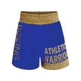 thumbnail image 4 of Moggemol Kids Boys Metallic Trim Boxer Robe with Gloves Set for Carnival Theme Party Boxing Practice Blue Gold 12, 4 of 6