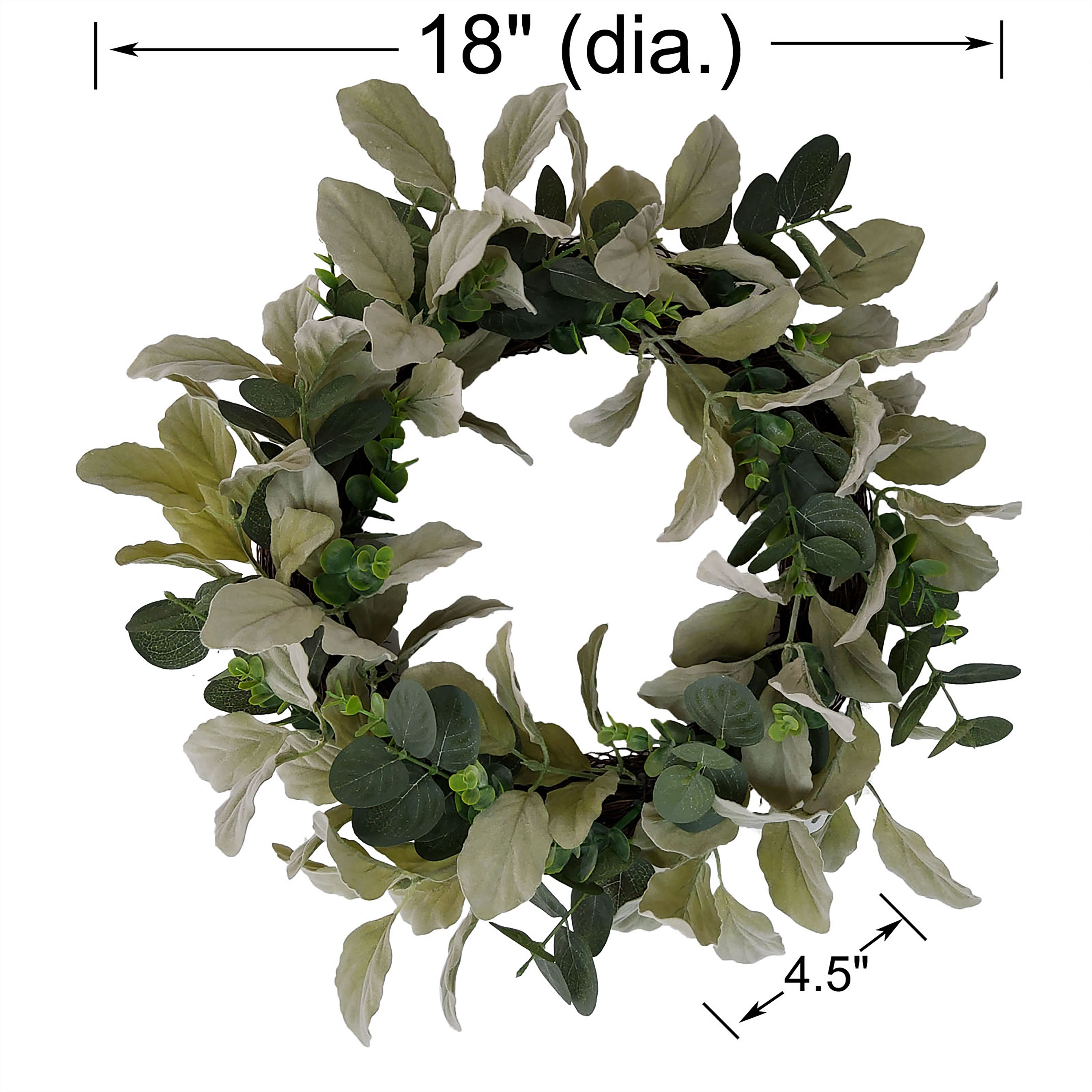 Mainstays 18-Inch Indoor Artificial Evergreen Wreath photo 4