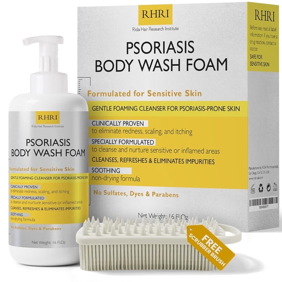 Body Wash | Psoriasis Body Wash Foam | Foaming Cleanser for Sensitive Skin