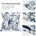 thumbnail image 6 of Chinoiserie Pillow Covers 20x20 Set of 2,Chinoiserie Flower and Animal Pillow Covers Outdoor Decorative Linen Pillow Covers for Couch Bed Sofa Cushion Farmhouse Pillowcases, 6 of 6