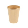 thumbnail image 5 of Restpresso 12 oz Kraft Paper Coffee Cup - Ripple Wall - 3 1/2" x 3 1/2" x 4 1/4" - 25 count box, 5 of 11