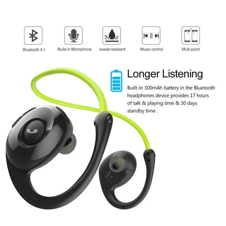 LESHP Snail In-ear Sport b luetooth V4.0 Earphone Portable Headset Pedometer