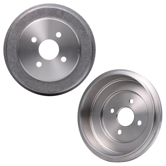 Detroit Axle - 4 Lug Rear Brake Drums for 05-08 Chevrolet Cobalt 03-07 Saturn Ion 05-06 Pontiac G4 Pursuit 07-08 G5