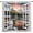 Black, variant on Autumn Lake Sunset View Curtains,Botanical Reeds Birds Rod Pocket Soundproof Window Curtains for Bedroom Living Room 2 Panel 84x84 Inch
