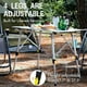 thumbnail image 3 of PORTAL Mesa de camping portátil plegable para exteriores con altura ajustable, mesa enrollable de aluminio, capa superior de malla, color plateado, 3 of 5