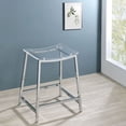 thumbnail image 2 of Jovani Acrylic Backless Counter Stool Chrome (Set of 2), 2 of 8