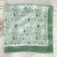 thumbnail image 2 of TELOLY Bandanas for Women,Thin Style Green Bandana,58cm Cotton and Linen Bandana,Style3, 2 of 2