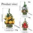 thumbnail image 3 of Gnwei Mini Christmas Tree Decorations, 9-Inch Small Table Top Portable Christmas Tree with Red Berries for Kid Gift Office Tabletop and Room Desktop Holiday Party Decorations, 3 of 9