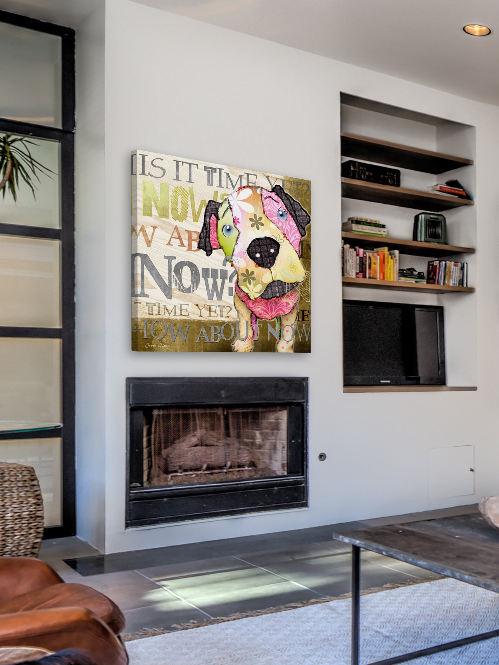 "Now Puppy" Painting Print on Wrapped Canvas