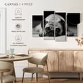 thumbnail image 4 of Elephant Stock Sad Pug Wall Art - Horizontal Multi Panel Canvas - Living Room Wall Decor - Animal Multi Panel - Black And Gray Decor - 30" x 18", 4 of 4