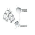 thumbnail image 3 of 316L Stainless Steel Silver Bands Promised Men's Women's Wedding CZ Couple Rings, 3 of 7