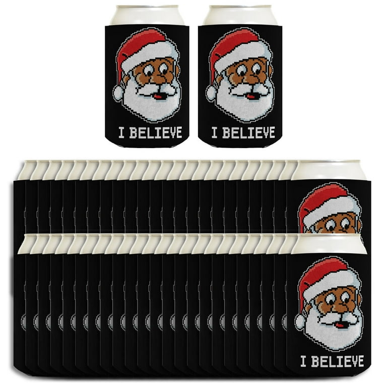 8 oz. Retro Santa Stainless Steel Christmas Flask