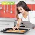 thumbnail image 7 of Nutrichef Silicone Baking Mats - 2 Non-stick Food-Grade Reusable Silicone Mats - Perfect for Half Baking Pans 16.5 x 11.6 IN - Oven-Safe Up to 480 Degrees F - Safe for Ovens & Dishwashers - Grey, 7 of 7
