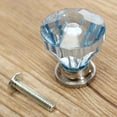 thumbnail image 4 of 12Pcs 25mm Crystal Glass Dresser Drawer Knobs Diamond Plated Shape Door Handle Pull Knobs Cabinet Furniture Handles Knobs, 4 of 6