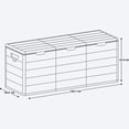 thumbnail image 5 of Armario Gabinete Baúl Grande Plástico Barú Exterior Rimax Marrón Claro, 5 of 5