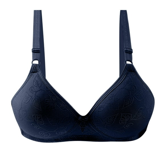 Bigersell Push Up Strapless Bra Women Fashion Wire Free Comfortable Push Up Hollow Out Bra Underwear Women Size Halter Sports Bra, Style 5025, Navy 36B