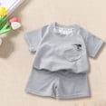 thumbnail image 2 of Ruyang Kids Girls 2 Piece Set Knit Top and Shorts Athletic Outfits Short Sleeve Matching Lounge Set Girls Breathable Outfits, 2 of 8
