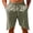 Army Green, variant on Mens Summer Shorts Drawstring Waisted Solid Color Workout Shorts Linen Gym Sport Running Athletic Shorts
