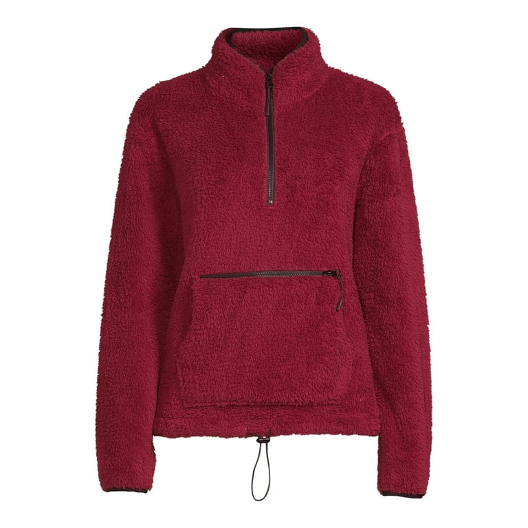 Maroon sherpa clearance pullover