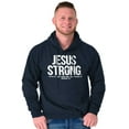 thumbnail image 5 of Jesus Strong Philippians 4:13 Bible Hoodie Sweatshirt Women Men Brisco Brands X, 5 of 6