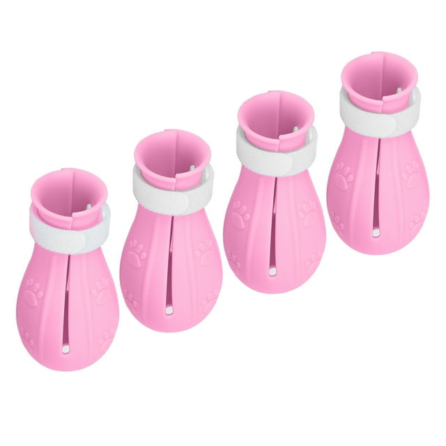 Khall Cat Booties Anti‑Scratch Cat Shoes Silicone Foot Covers Suitable for Pet Hospitals Pet Shops,Silicone Cat Boot Cover,Scratch Resistant Cat Shoes