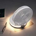 thumbnail image 2 of circulador de aire plegable, ventilador pequeño para dormitorio con gancho, ventilador personal silencioso para mesa de pared, tienda de campaña al aire libre Shuxiu Wang 1327533061094, 2 of 3
