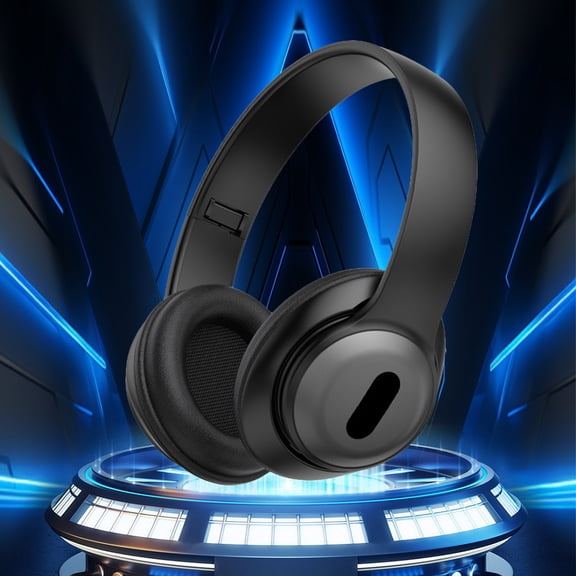 Bluetooth Headphones Over-Ear, Foldable Wireless and Wired Stereo Headset Micro SD/TF, FM for Cell Phone,PC,Soft Earmuffs &Light Weight for Prolonged Wearing - Black